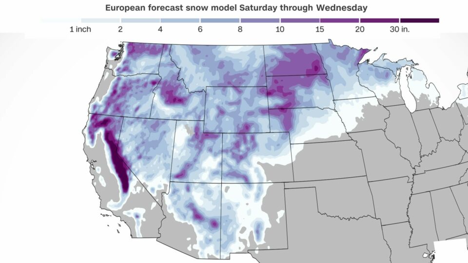 More than a dozen western states are under winter weather alerts this weekend as a potent storm system moves across the region