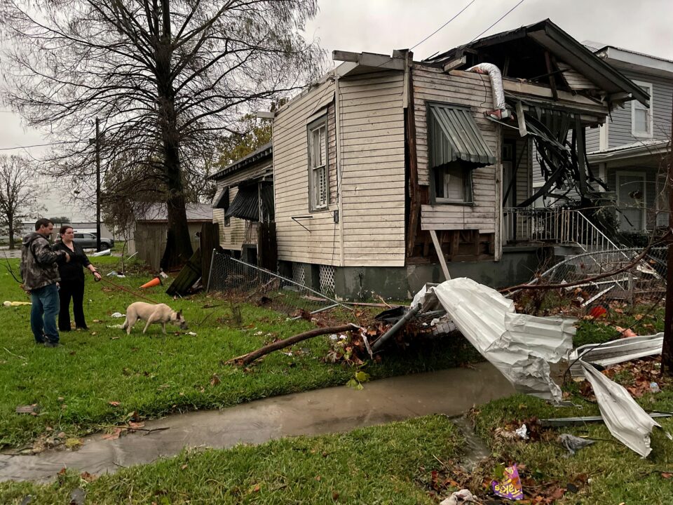Violent tornadoes tore through Louisiana, killing at least three people and injuring dozens. The threat isn’t over yet. The powerful storm shifts east today.