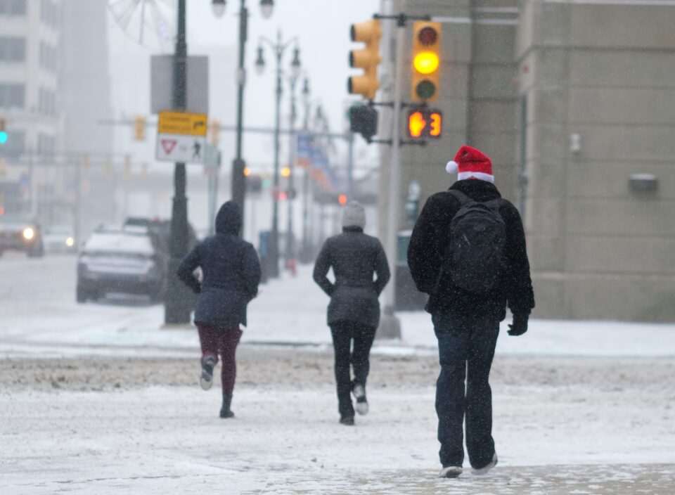 Whiteout conditions have prompted driving bans and thousands of power outages in New York