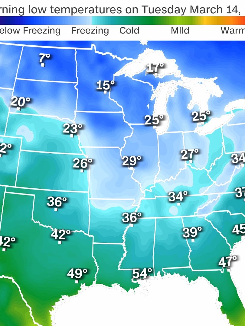 A cold snap could bring snow as far south as the southern Appalachians next week and bring snow into the mid-Atlantic