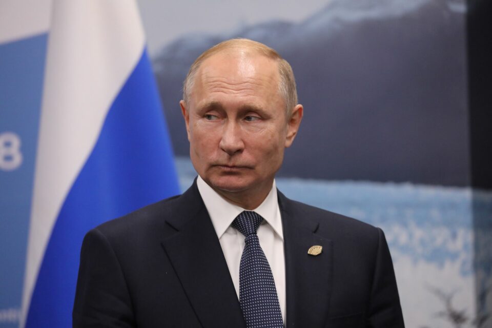 In footage released by Russia, Putin drove around the city and met residents who seemed stunned to see him