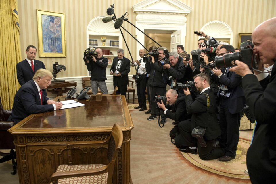 Some still photographs will be allowed before the proceeding in which the former president will hear the 30-plus criminal charges against him